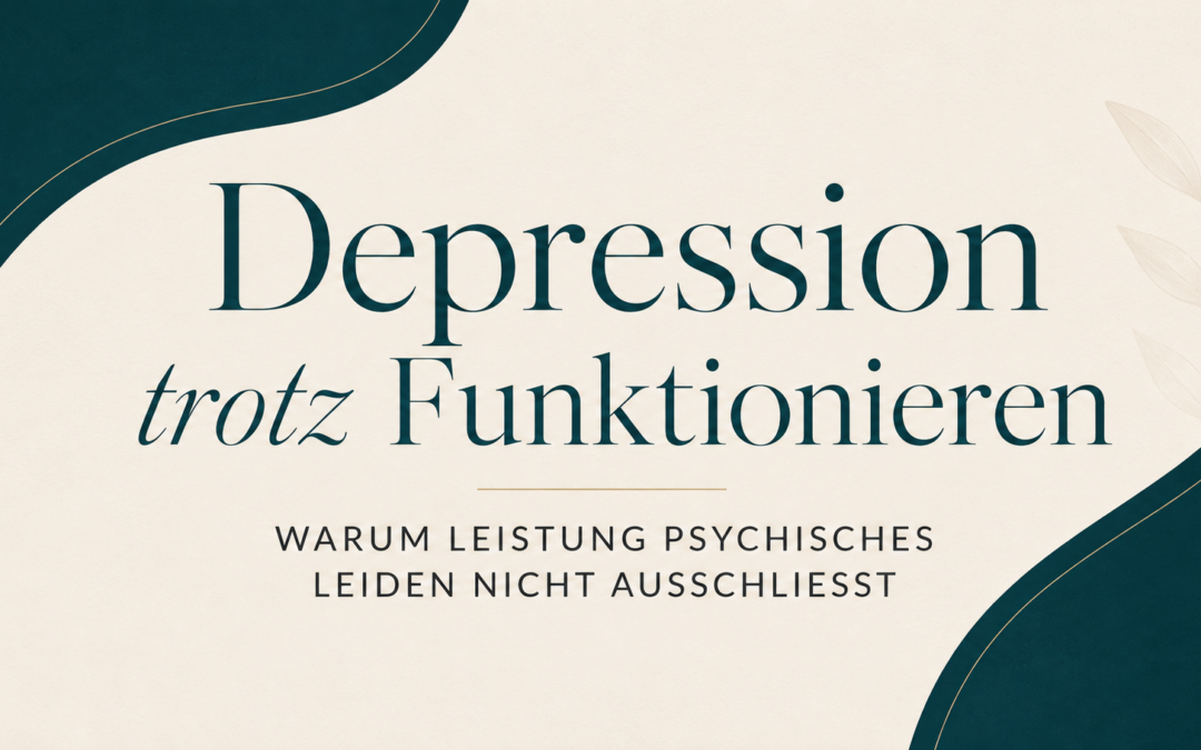 Depression trotz Funktionieren: Warum Leistung psychisches Leiden nicht ausschließt