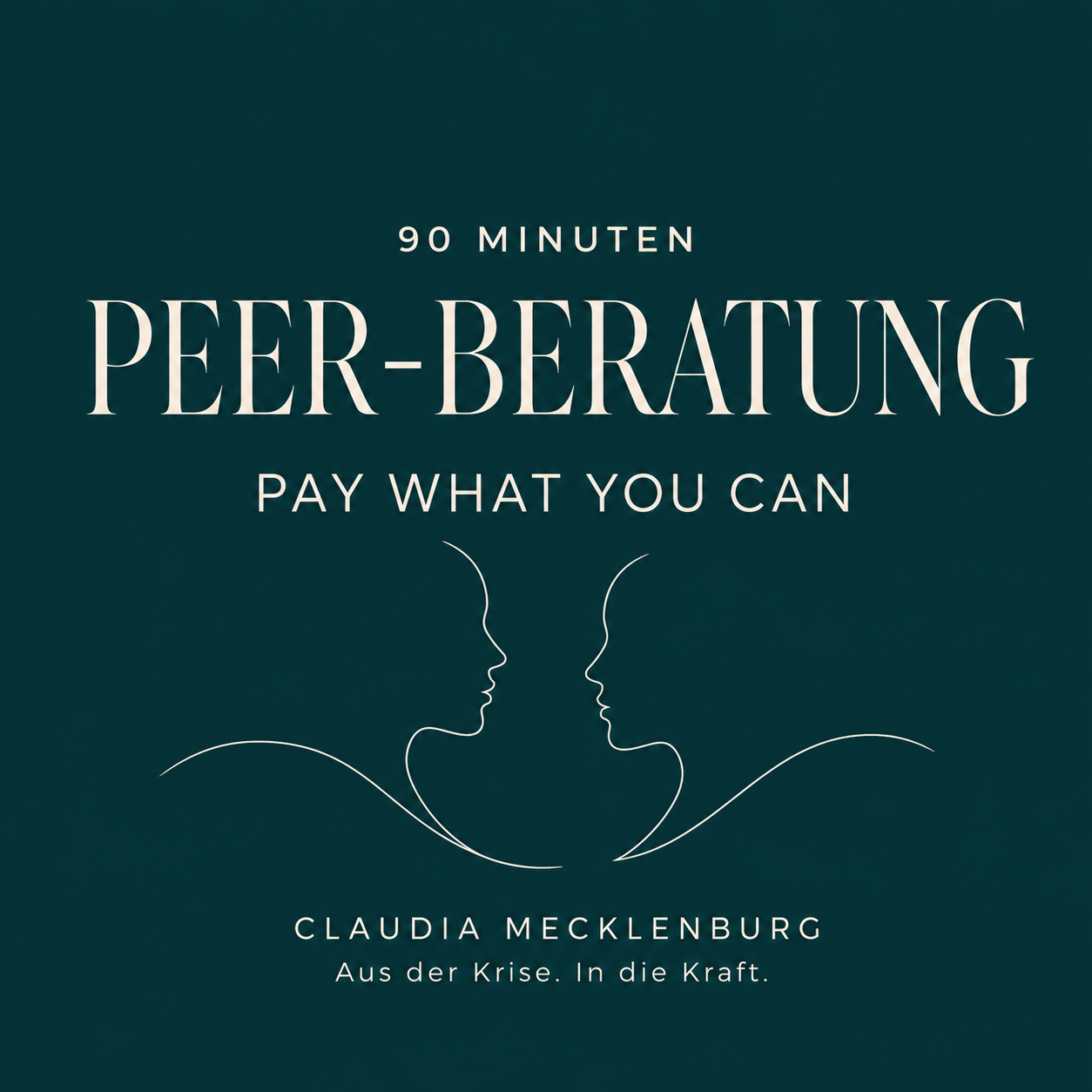 Peer-Beratung Pay what you can - 1000x1000px